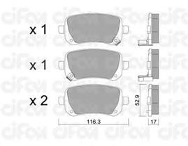Тормозные колодки CIFAM 822-864-0