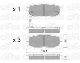 Тормозные колодки CIFAM 822-875-0