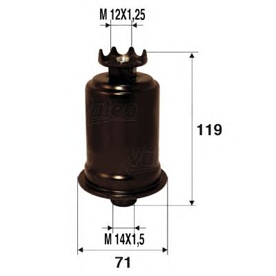 Топливный фильтр VALEO 587211