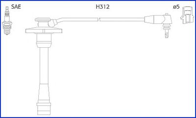 Комплект високовольтних проводів HITACHI 134130
