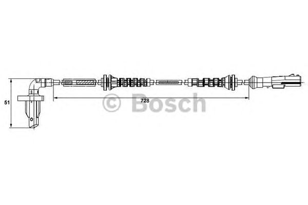 Датчик вращения колеса BOSCH 0 265 008 295