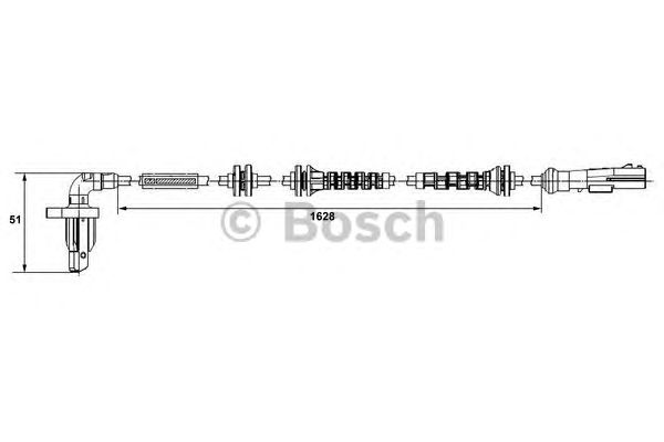 Датчик вращения колеса BOSCH 0 265 008 296