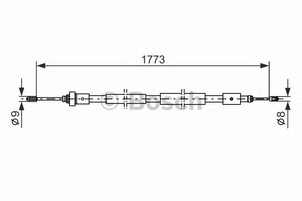 Трос ручника BOSCH 1 987 477 590