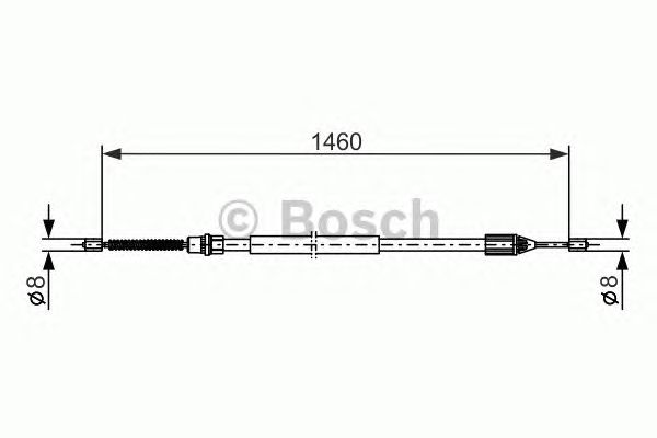 Трос ручника BOSCH 1 987 477 646