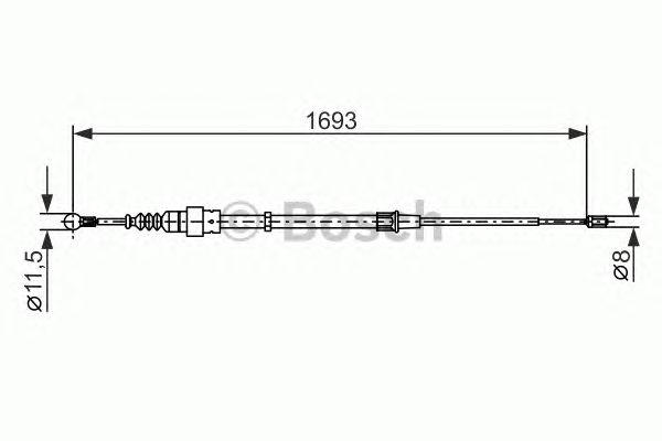 Трос ручника BOSCH 1 987 477 698