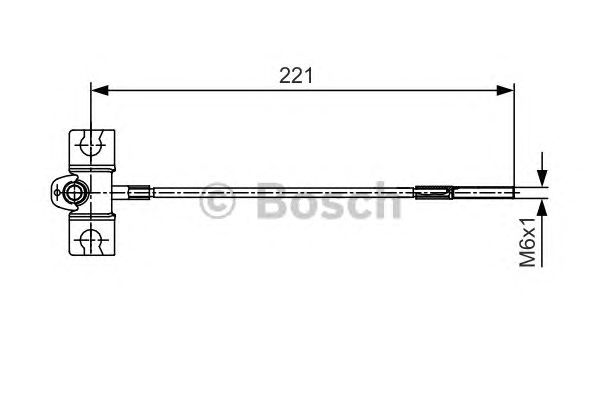 Трос ручника BOSCH 1 987 477 913