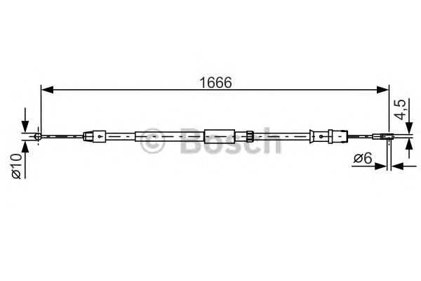 Трос ручника BOSCH 1 987 482 032