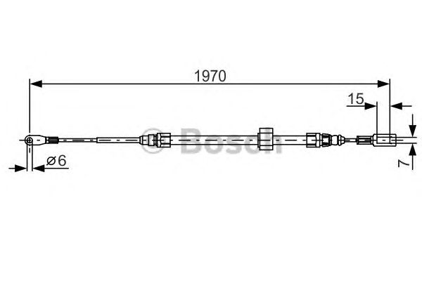 Трос ручника BOSCH 1 987 482 131