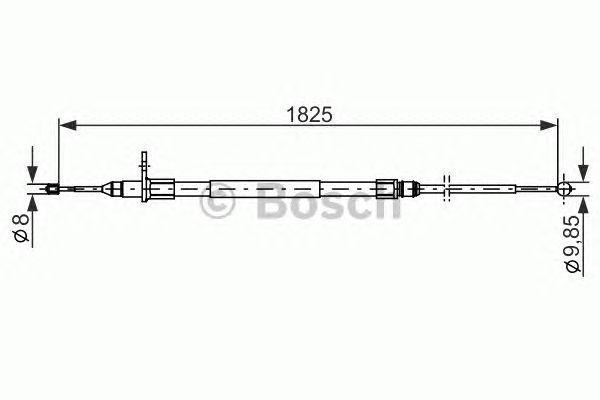 Трос ручника BOSCH 1 987 482 254