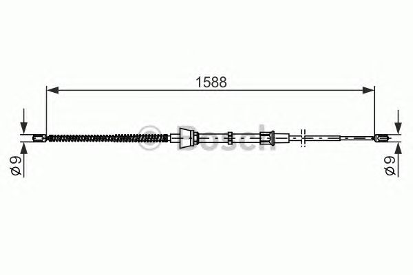 Трос ручника BOSCH 1 987 482 266