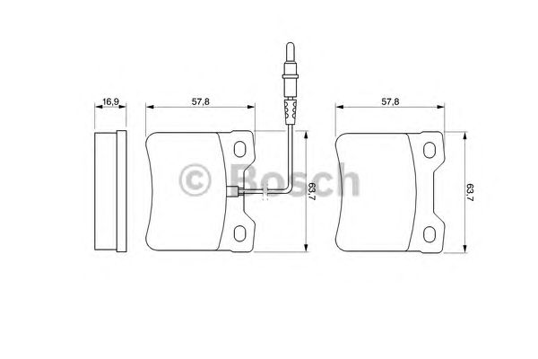 Тормозные колодки BOSCH 0 986 424 229