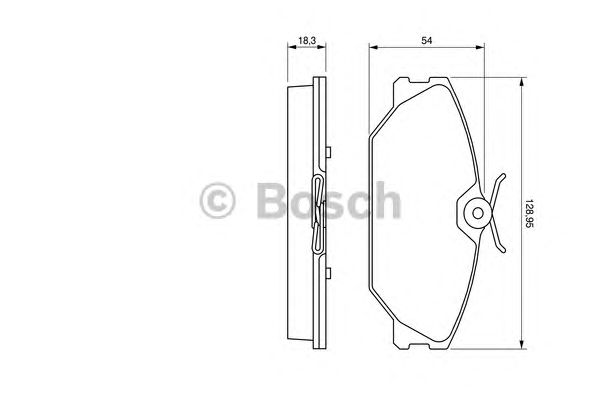 Тормозные колодки BOSCH 0 986 424 533