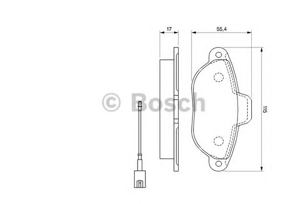 Тормозные колодки BOSCH 0 986 494 115