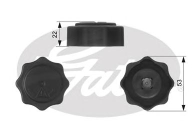Пробка расширительного бачка GATES RC229