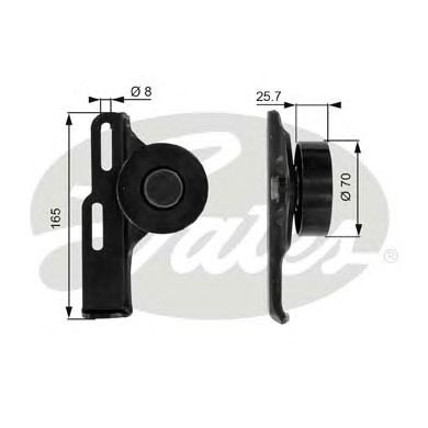 Натяжной ролик поликлинового ремня GATES T36035