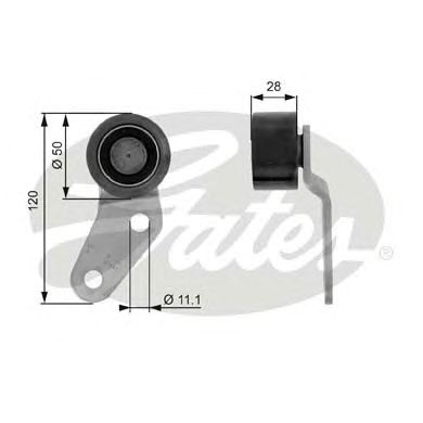 Направляющий / паразитный ролик поликлинового ремня GATES T38085