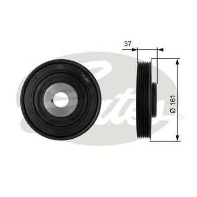 Шкив коленвала GATES TVD1002