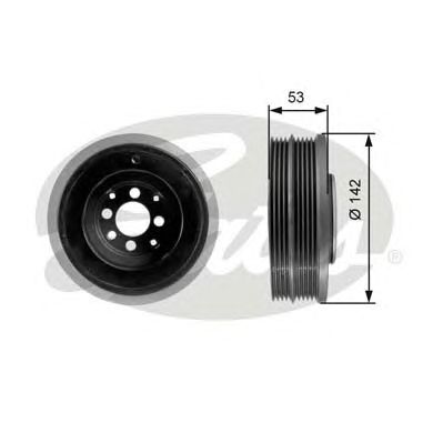 Шків коленвалу GATES TVD1024