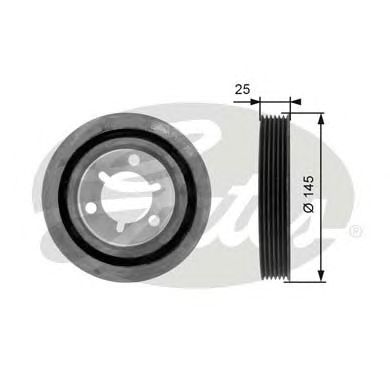Шкив коленвала GATES TVD1056