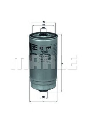 Топливный фильтр KNECHT KC 199