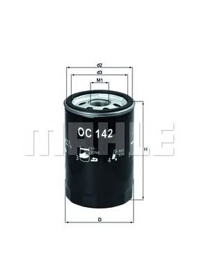 Масляний фільтр KNECHT OC 142