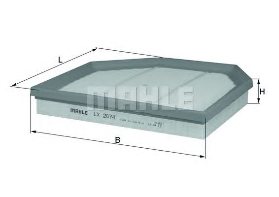 Воздушный фильтр KNECHT LX 2074