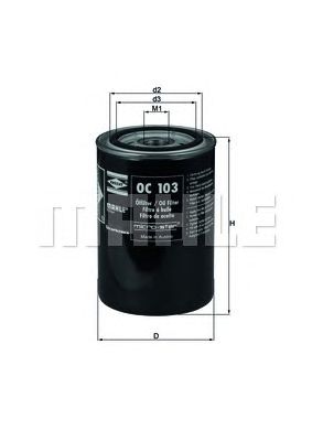 Масляний фільтр KNECHT OC 103