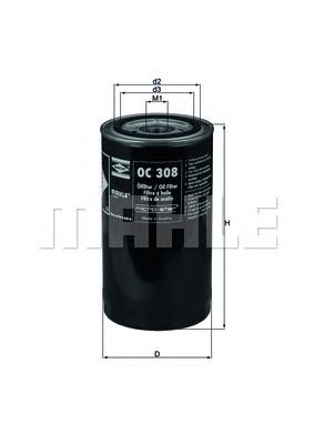 Масляный фильтр KNECHT OC 308