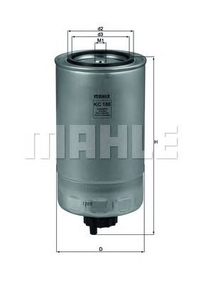 Топливный фильтр KNECHT KC 186