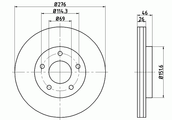Тормозной диск TEXTAR 92197403