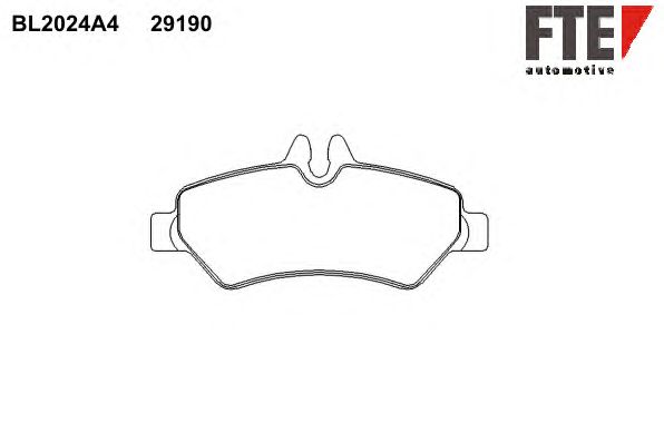 Тормозные колодки FTE BL2024A4