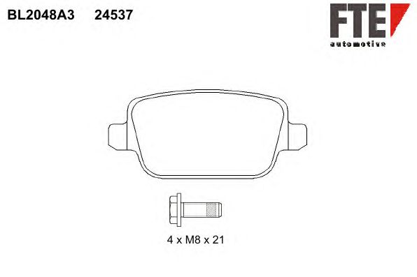 Тормозные колодки FTE BL2048A3