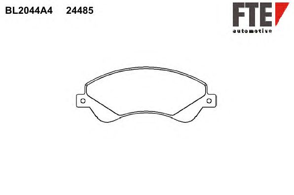 Тормозные колодки FTE BL2044A4