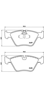 Тормозные колодки BREMBO P 06 022