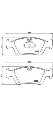 Тормозные колодки BREMBO P 06 024