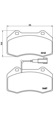 Тормозные колодки BREMBO P 23 117
