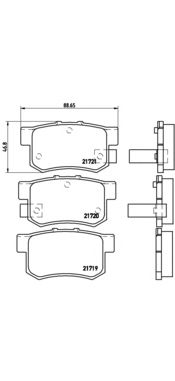 Тормозные колодки BREMBO P 28 022