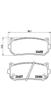 Тормозные колодки BREMBO P 30 008