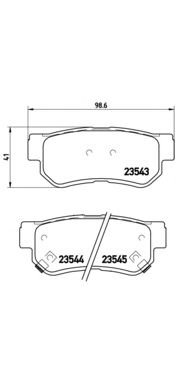 Тормозные колодки BREMBO P 30 014