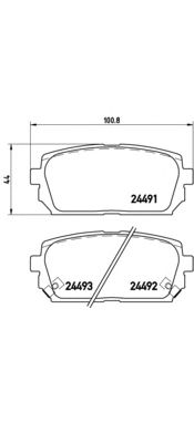 Тормозные колодки BREMBO P 30 040
