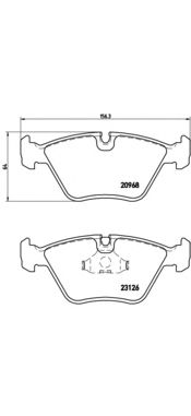 Гальмівні колодки BREMBO P 36 007