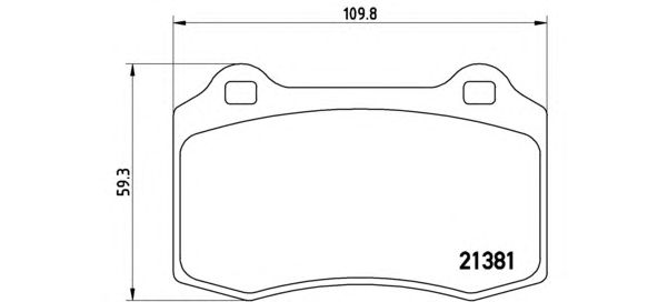 Тормозные колодки BREMBO P 36 020
