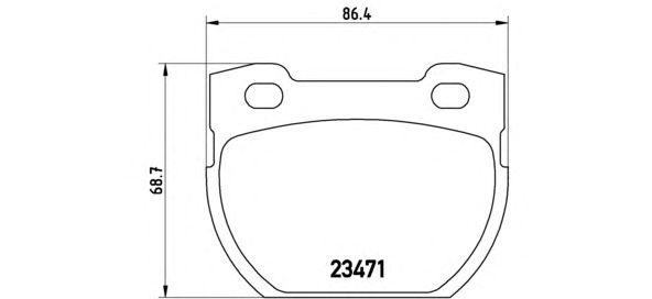 Гальмівні колодки BREMBO P 44 006