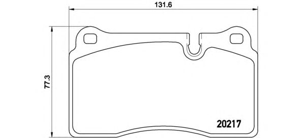 Тормозные колодки BREMBO P 44 018