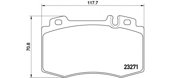 Тормозные колодки BREMBO P 50 041