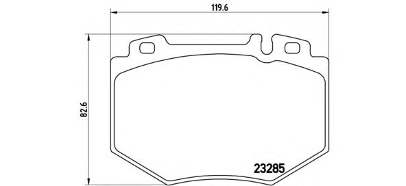 Тормозные колодки BREMBO P 50 048