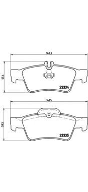 Тормозные колодки BREMBO P 50 052