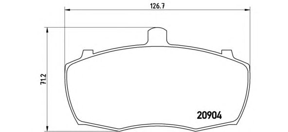 Тормозные колодки BREMBO P 52 012