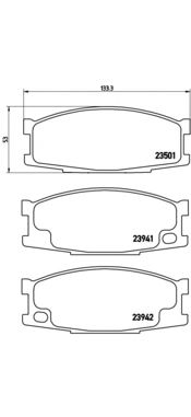 Тормозные колодки BREMBO P 54 024