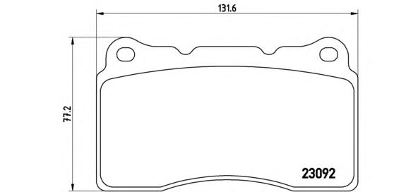 Тормозные колодки BREMBO P 54 040